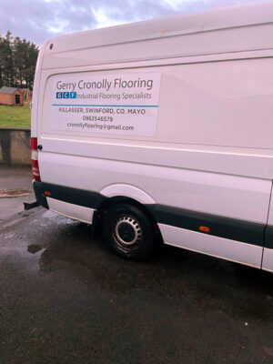 Gerry Cronolly Flooring Signwriting Signwest Vehicle Signage