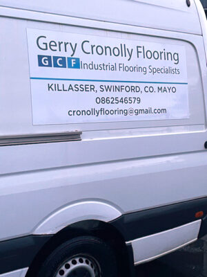 Gerry Cronolly Flooring Signwriting Signwest Vehicle Signage